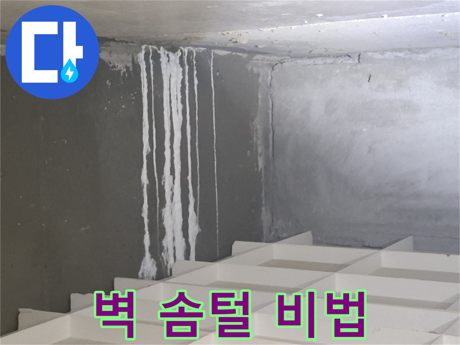 분당 누수 - 삼평동 아파트 콘크리트 벽에 생긴 솜털을 완벽하게 해결하는 전문 업체의 특별한 노하우