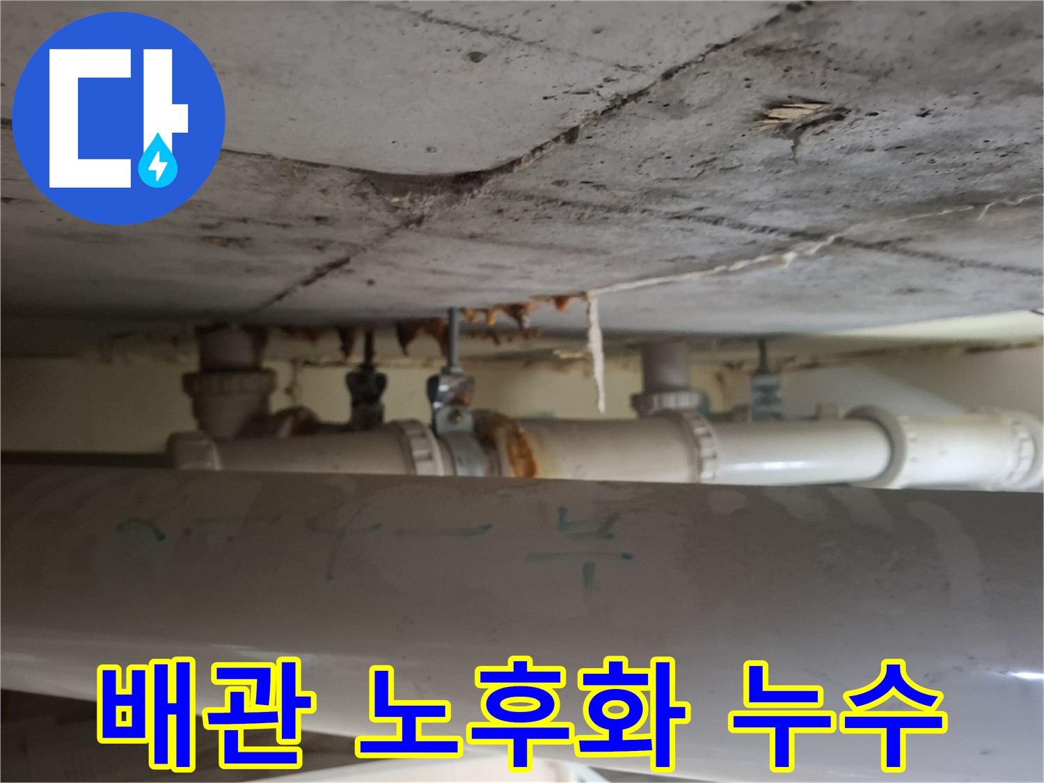 분당 봇들마을 2단지 아파트 - 천장 배관 노후화로 인한 누수 발생