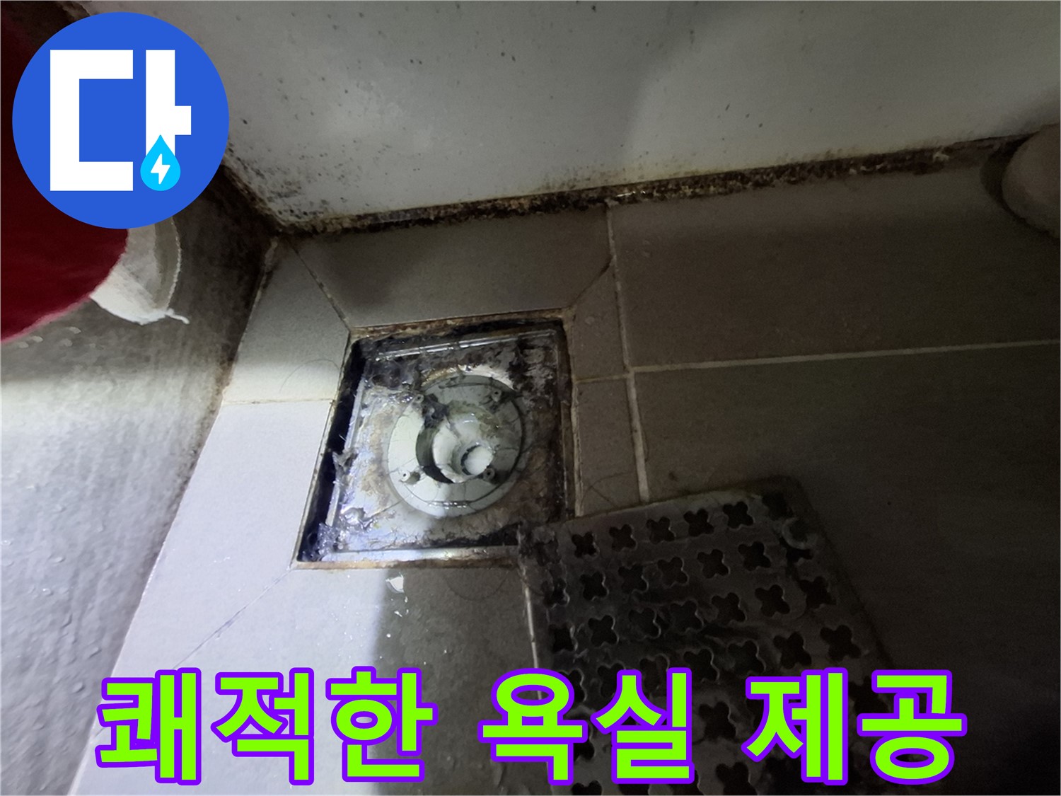 삼평동 717 봇들마을2단지 욕실 - 곰팡이와 악취 - 꼼꼼하게 해결 - 쾌적한 욕실