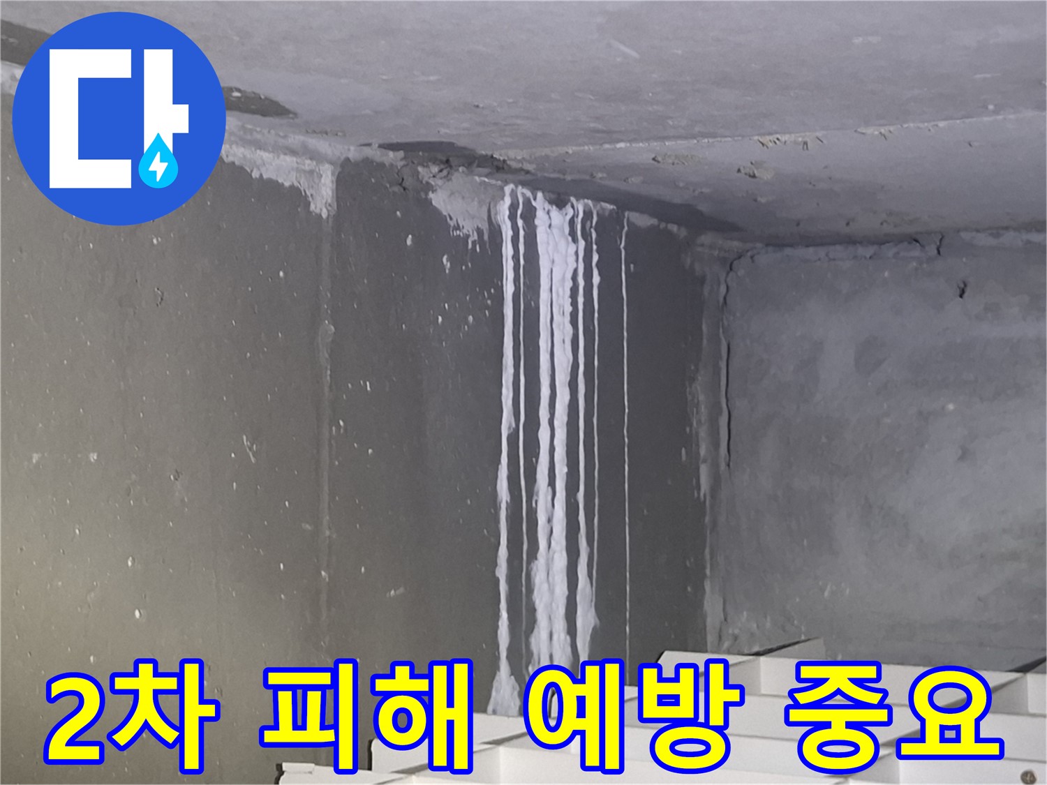 분당구 봇들마을 주차장 누수 - 2차 피해 예방이 중요