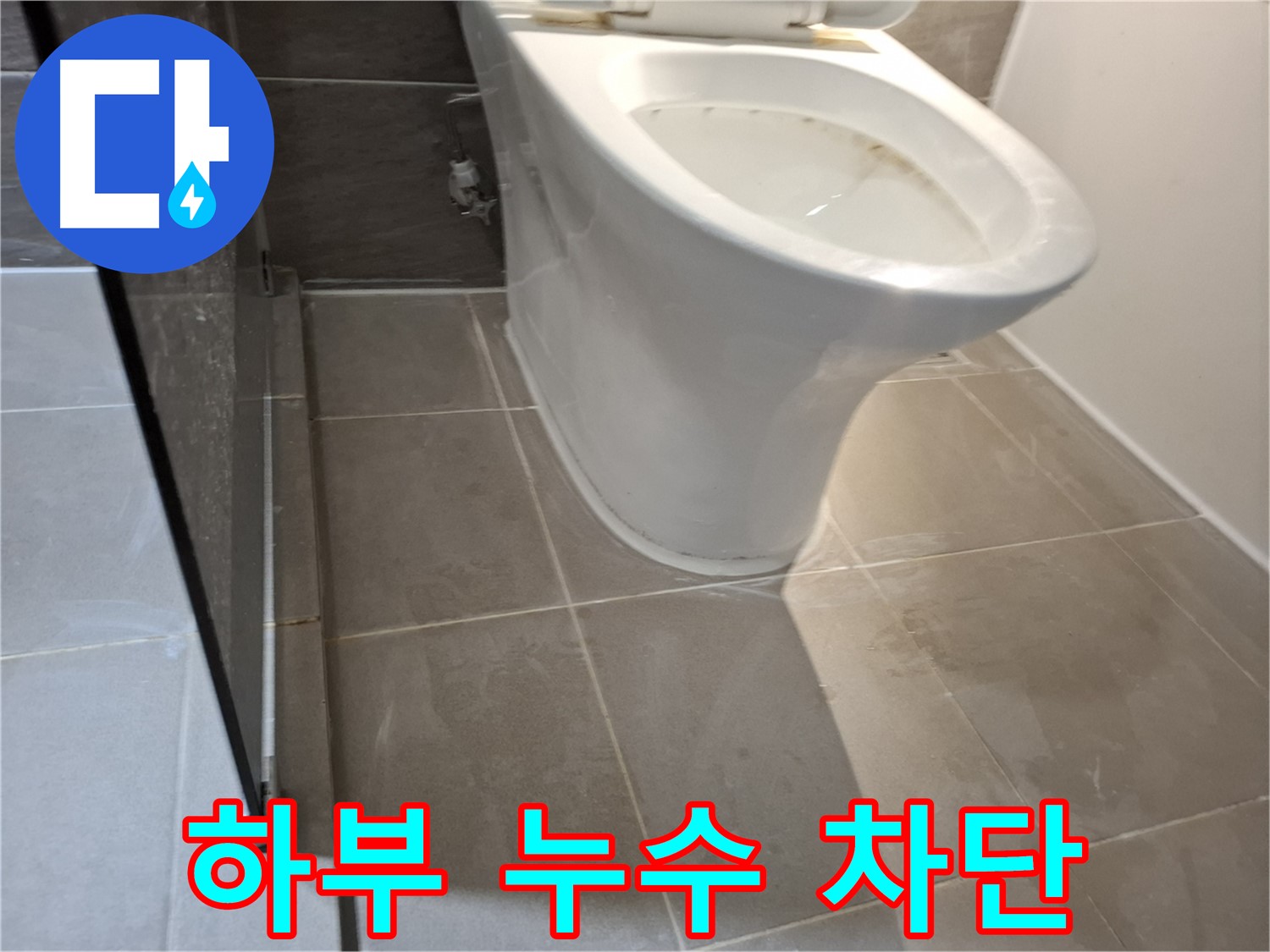 성남 삼평동 717번지 변기 하부 누수 - 완벽 차단 시공