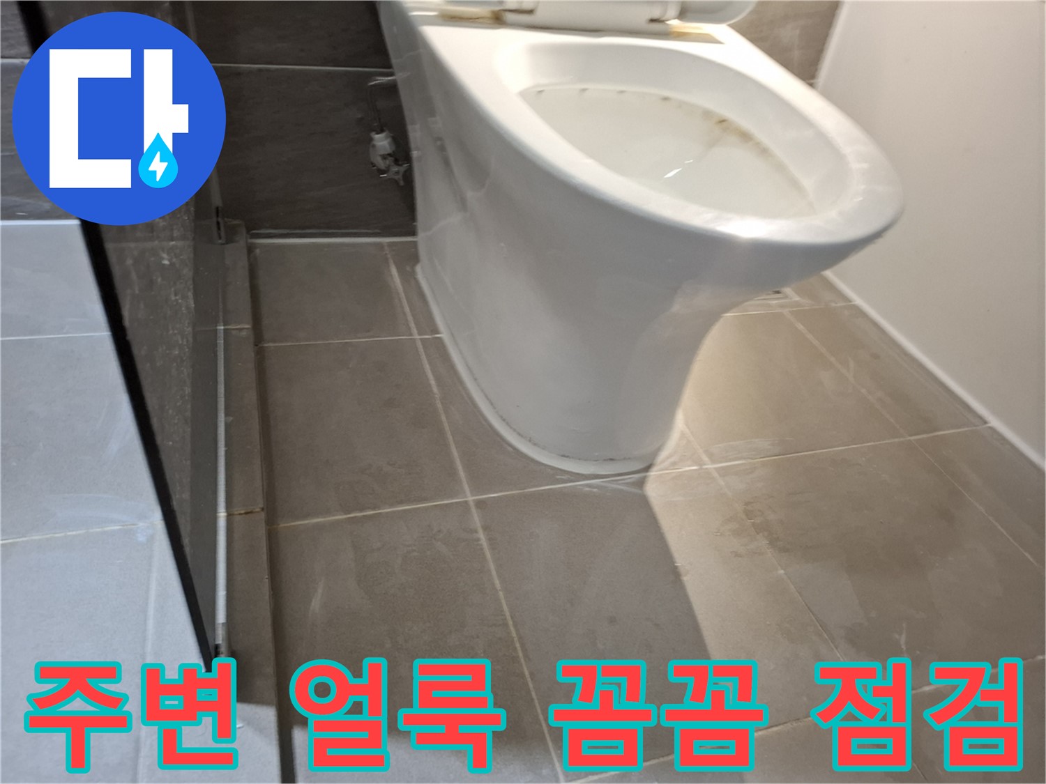 성남 삼평동 - 변기 주변 얼룩, 꼼꼼한 누수 점검