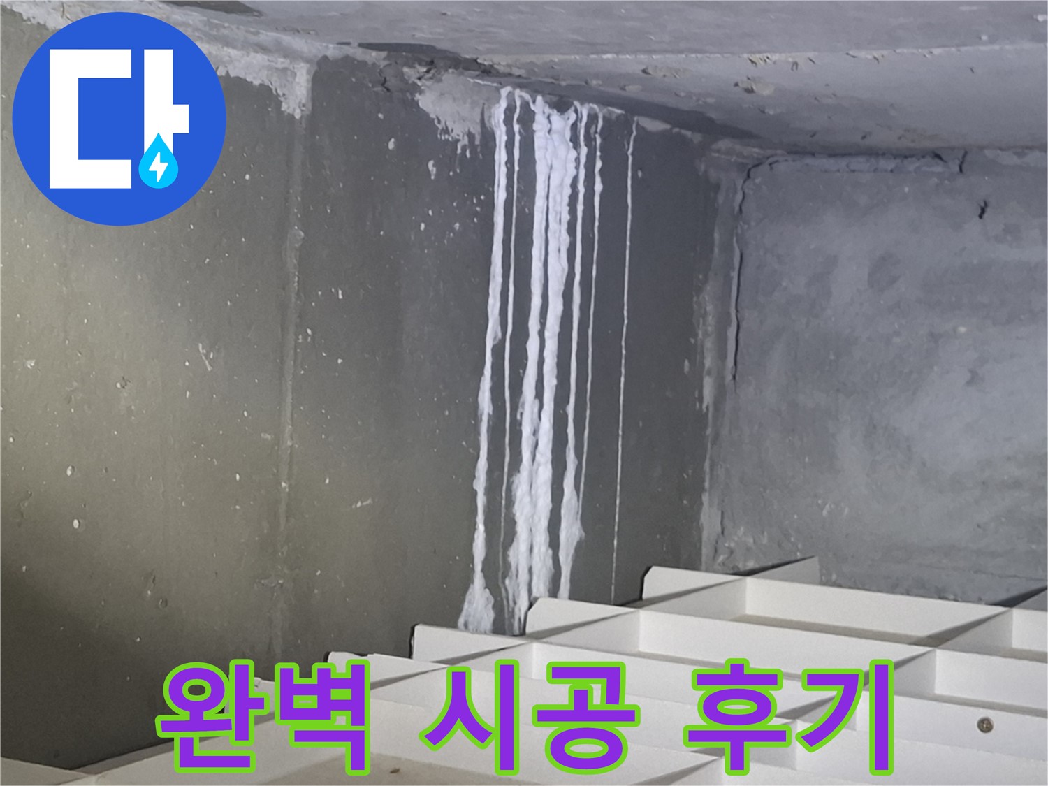 성남 삼평동 봇들마을 아파트 - 지하 누수, 완벽 시공 후 고객 만족 후기!