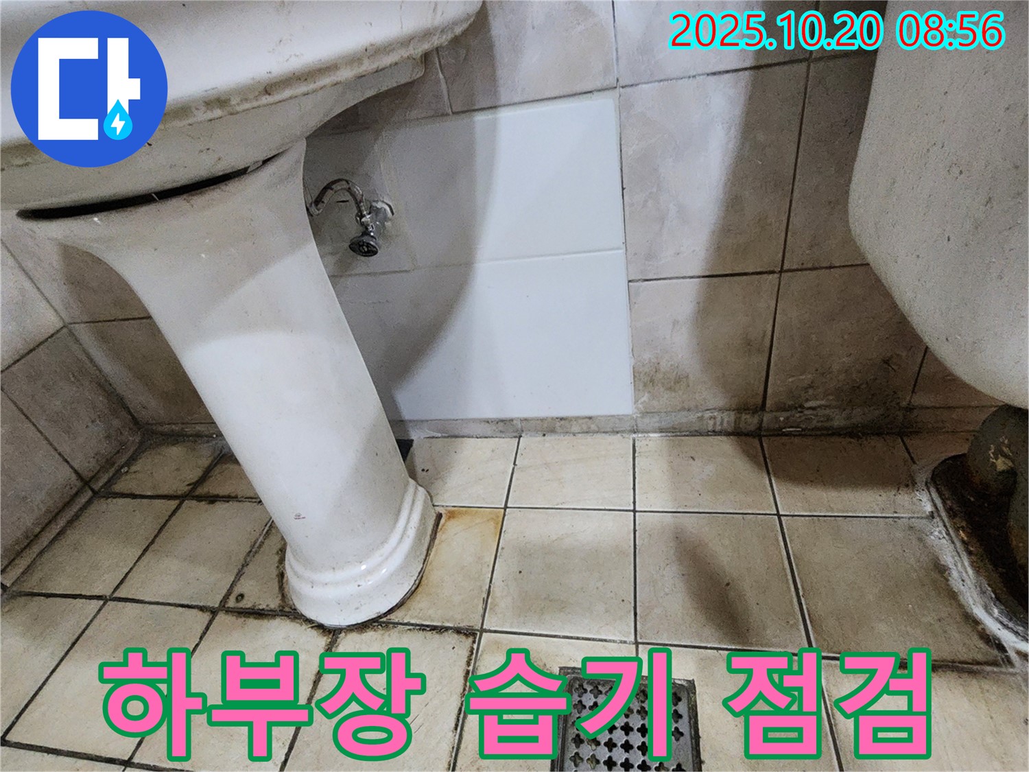 양주시 장흥면 석현리 - 세면대 하부장 내부 습기로 인한 누수 의심 및 정밀 점검 - 습기 제거 필요