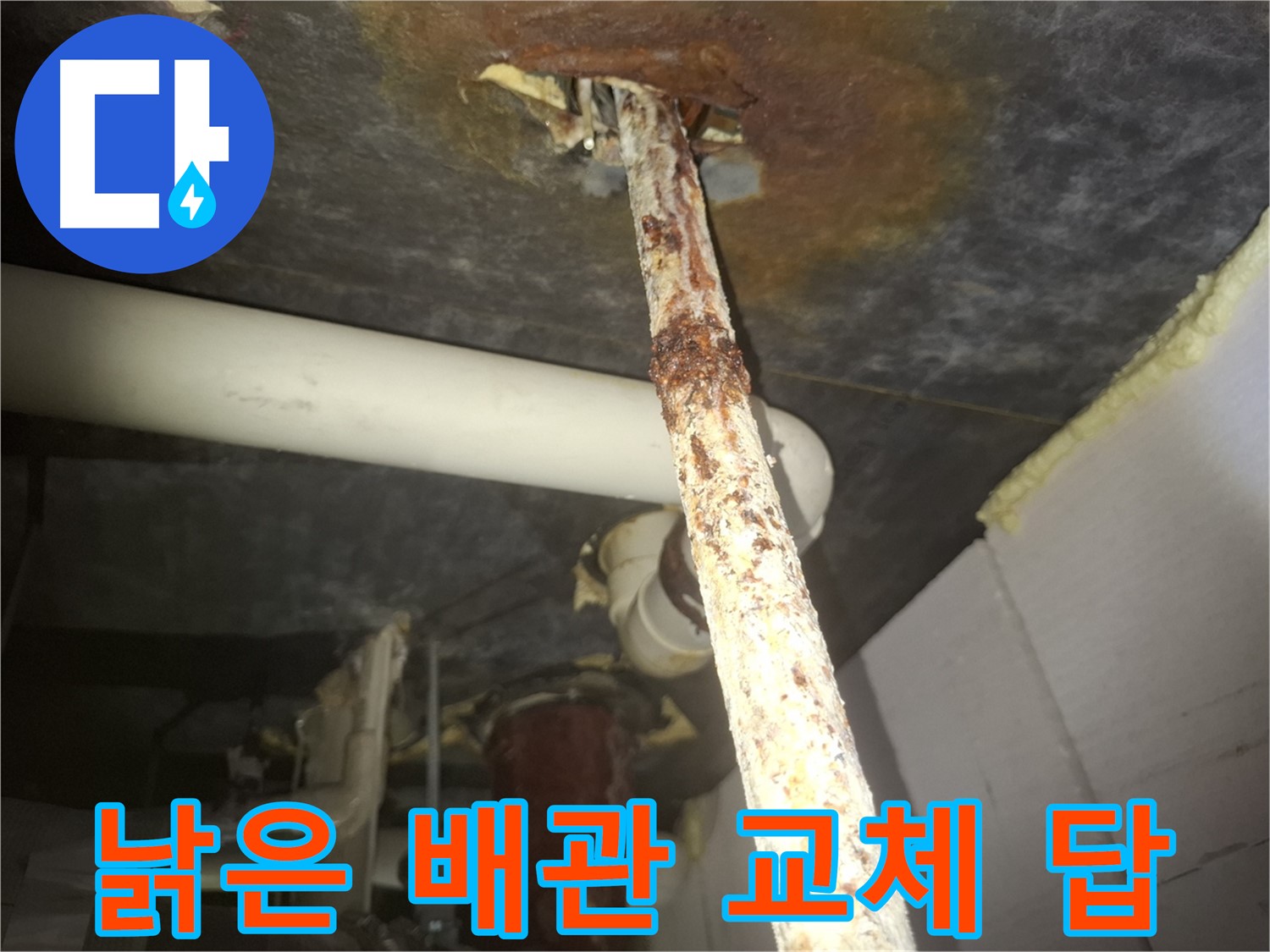 수원 팔달구 누수 현장에서 낡은 배관은 교체만이 답임을 보여줍니다 - 노후 배관 교체로 누수 문제를 근본적으로 해결합니다.