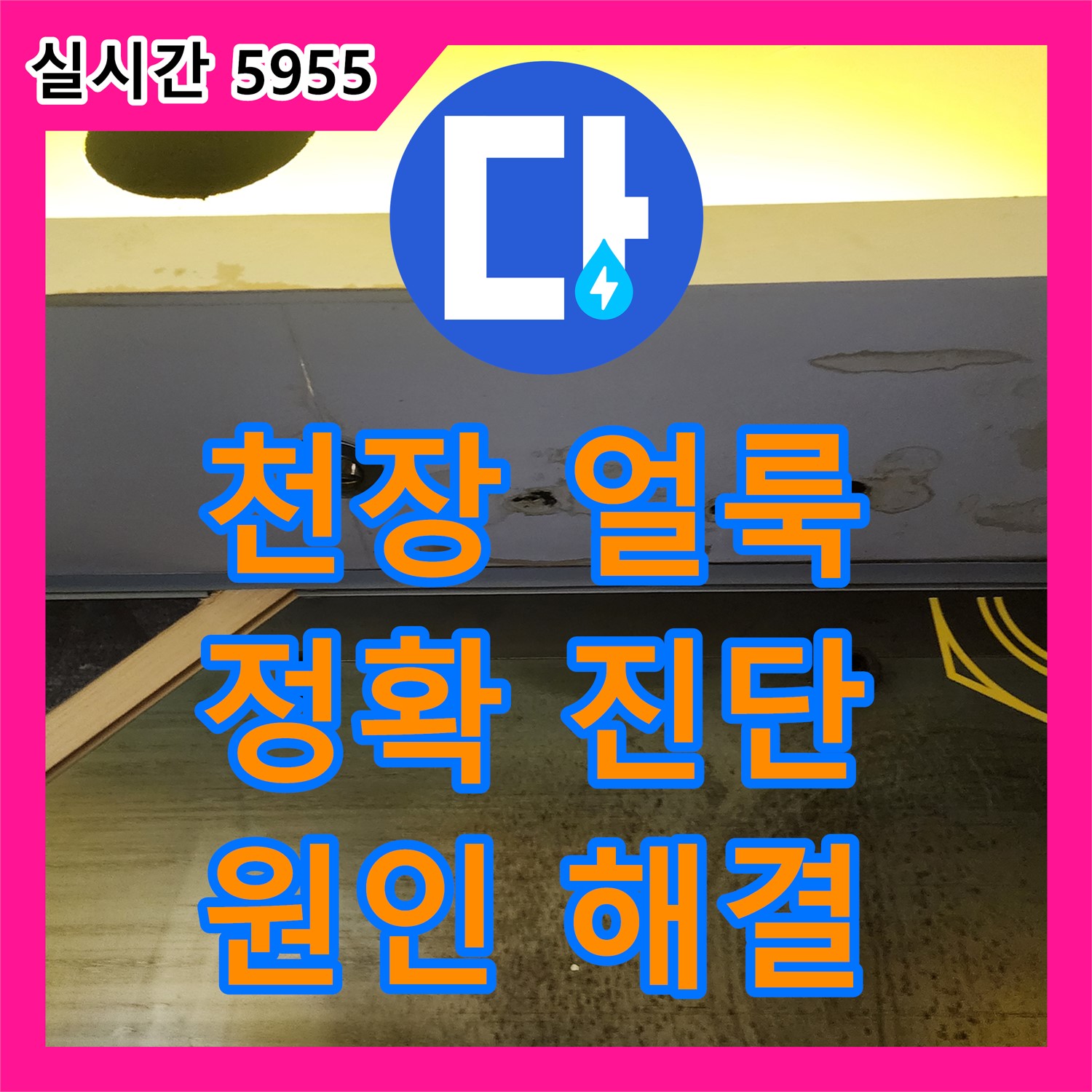 양주 은현면, 누수탐지전문, 오래된 천장 얼룩, 정확한 원인 파악