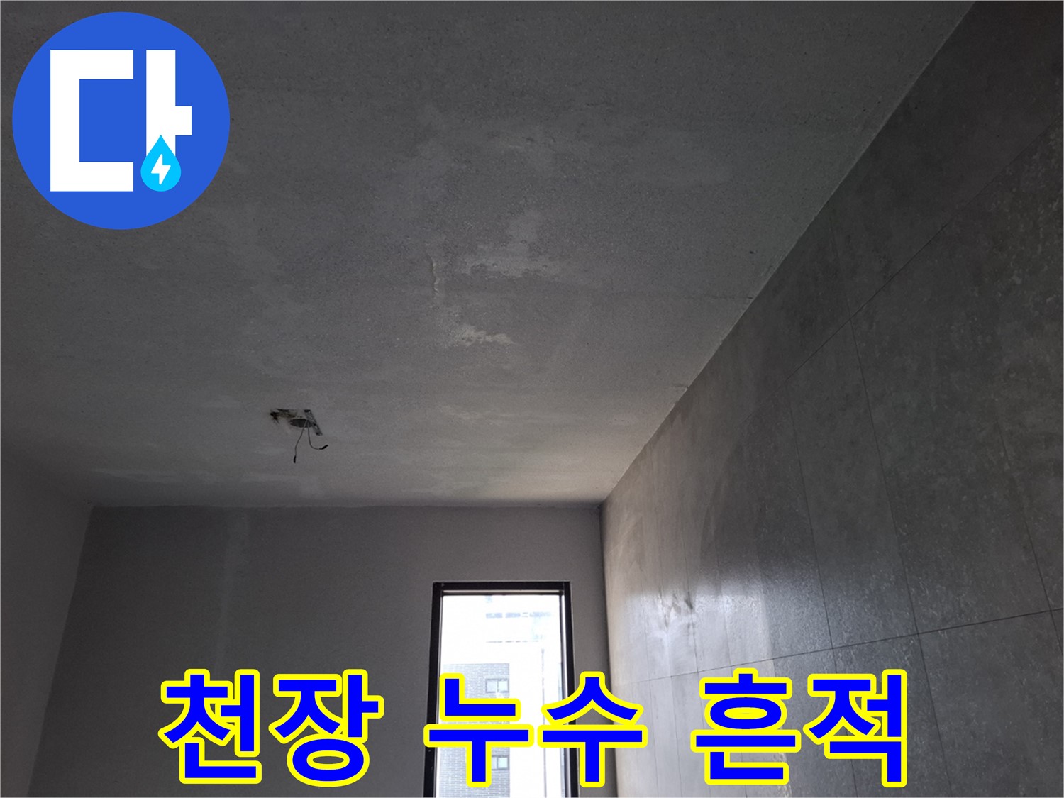 고양시 덕양구 향동 천장 누수 흔적 - 곰팡이 발생 전에 누수를 잡아야 합니다.