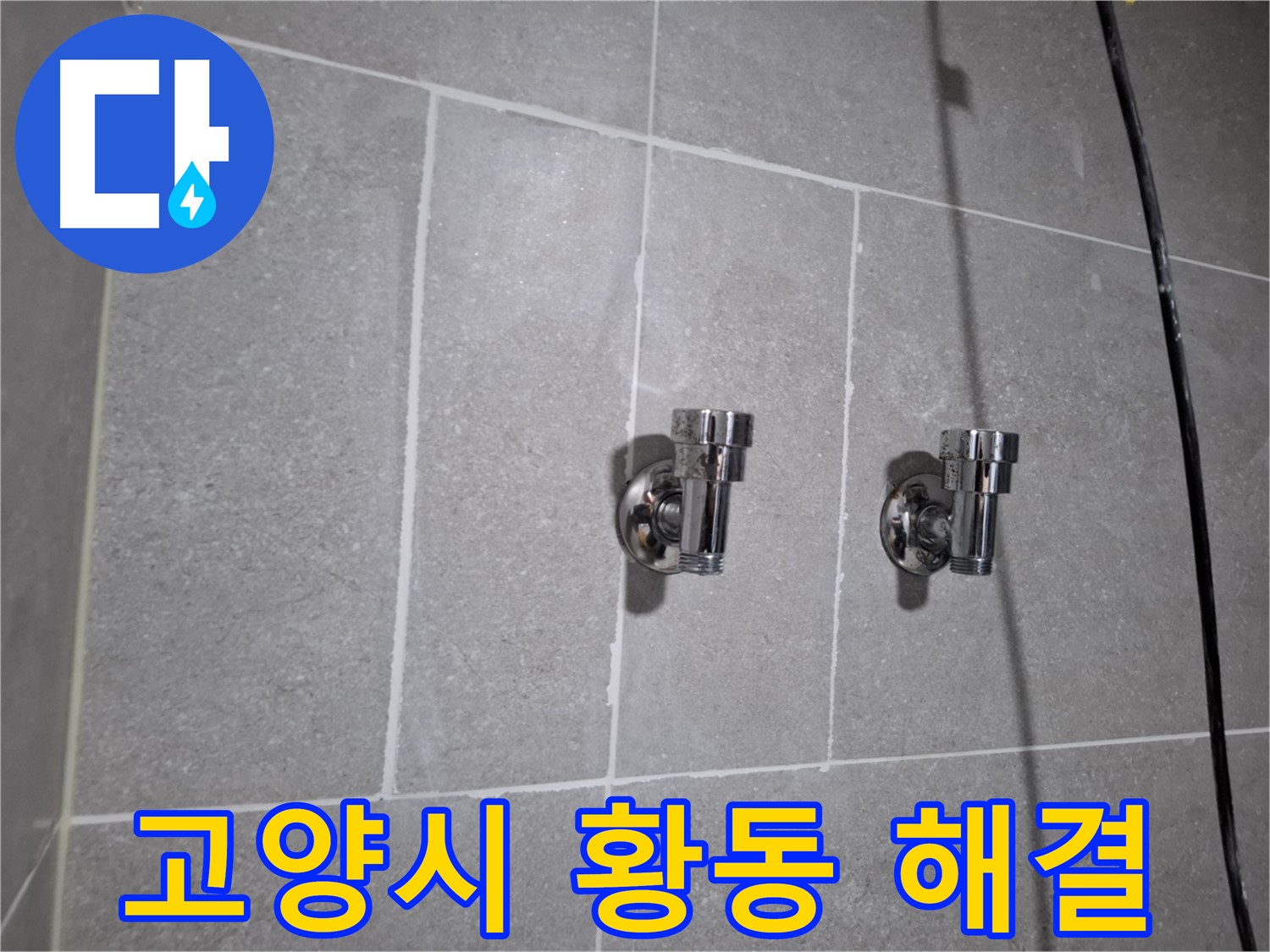 고양시 지축동 누수 - 황동 2구 앵글밸브 교체로 누수 해결!