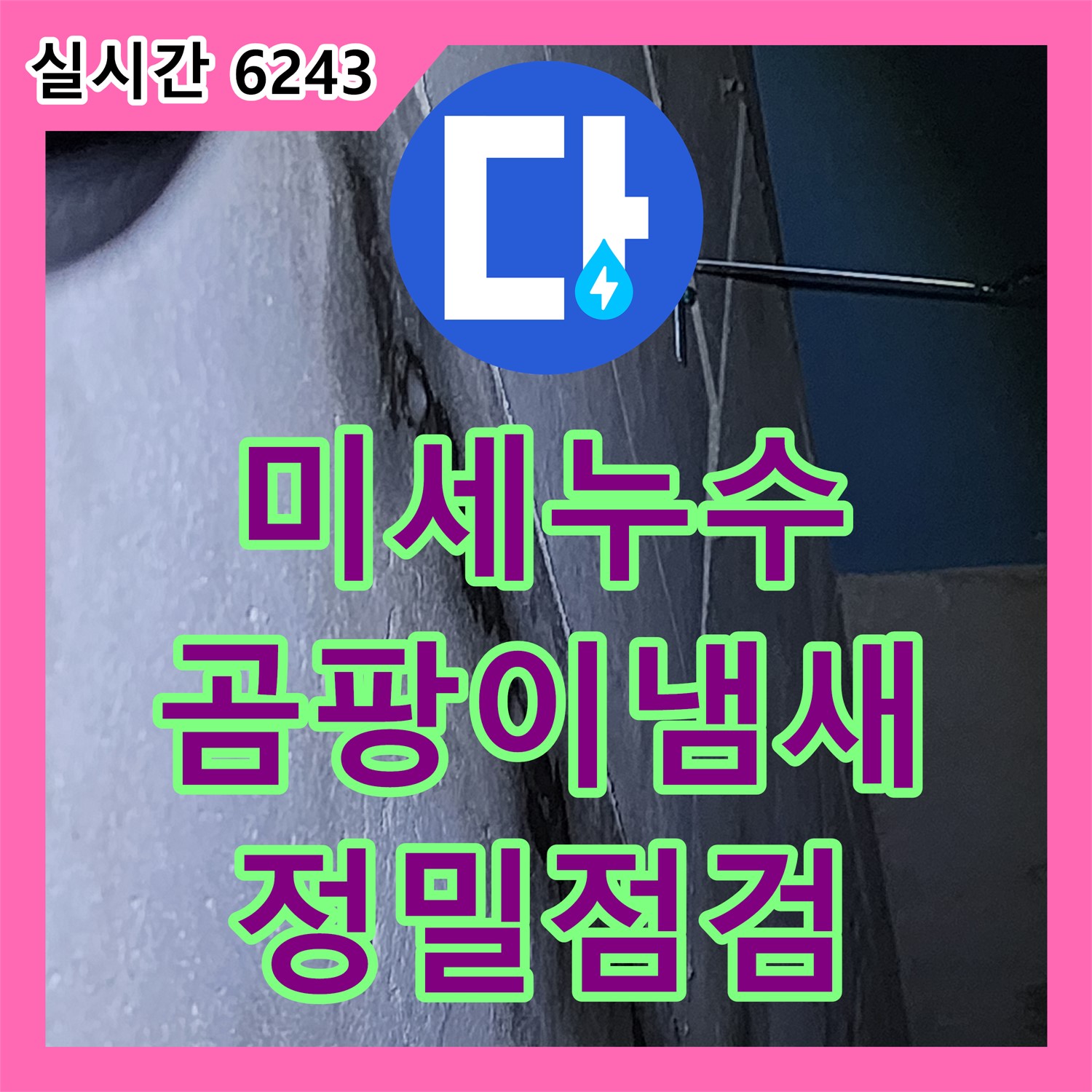 옥정2동 누수탐지, 냉장고 뒷벽 곰팡이 원인, 미세 누수 발견