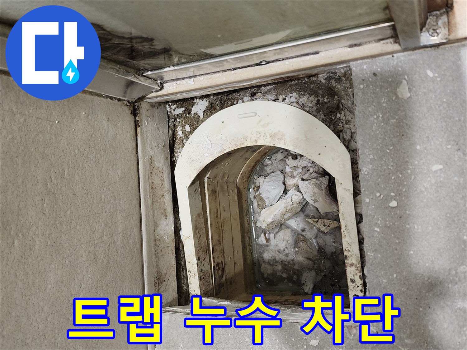 금호동 아파트 샤워실 누수 - 트랩 주변 누수 완벽 차단 작업 준비
