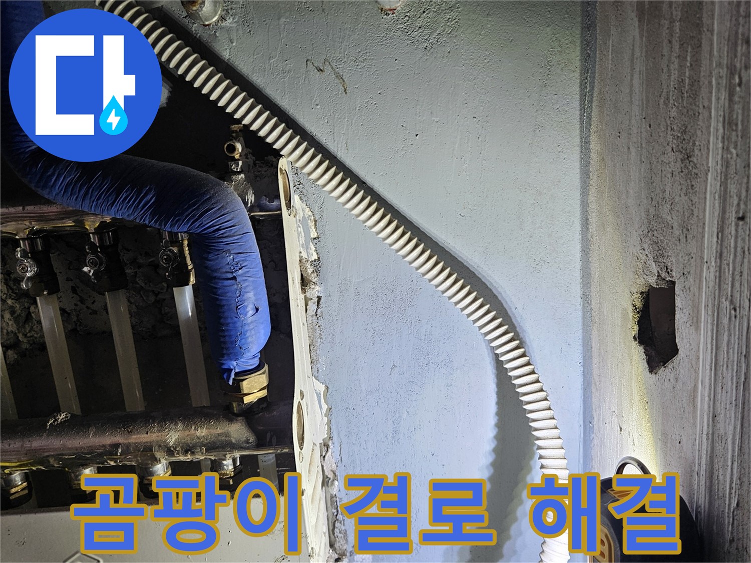 양평군 용문면 어수리 - 분배기 주변 곰팡이 발견, 결로 문제 해결