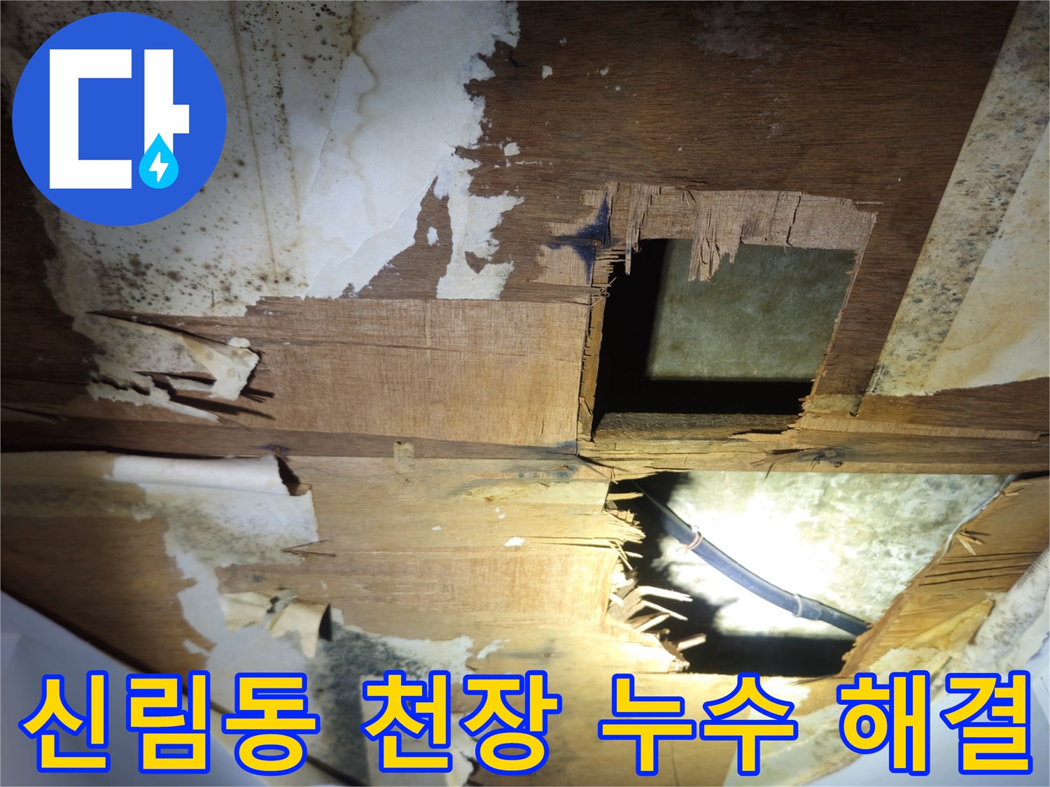 신림동 아랫집 천장 누수 긴급 해결 - 누수 원인 정밀 탐지 및 공사 진행