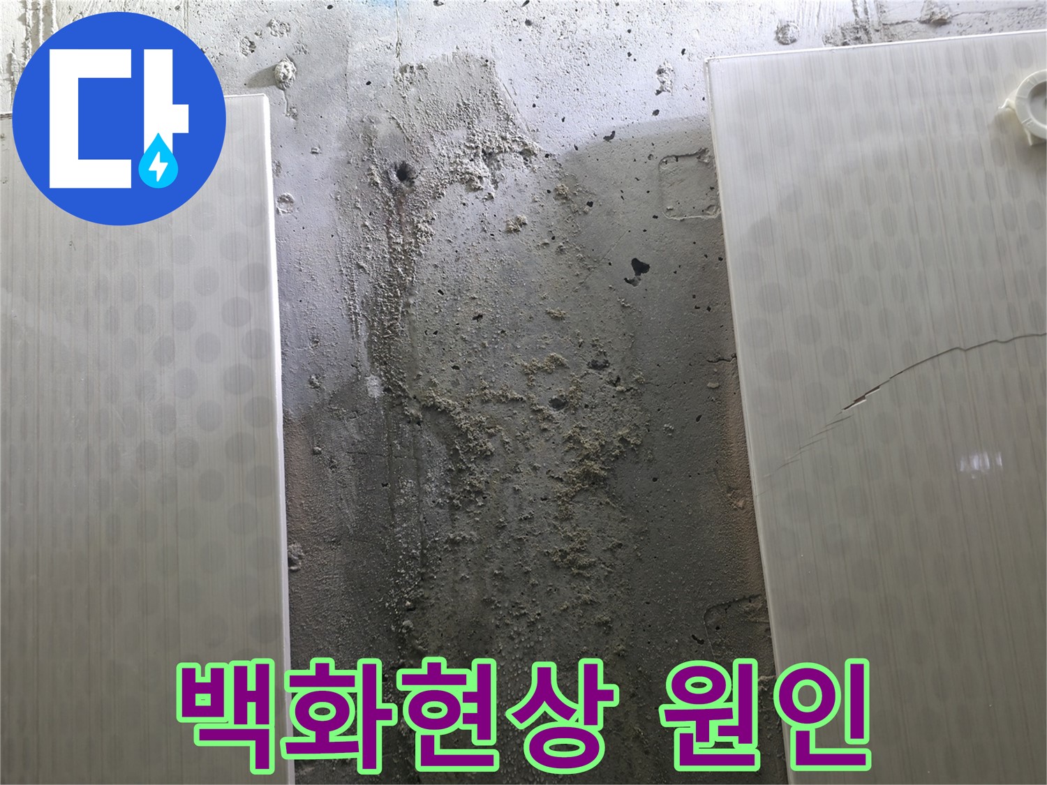 정릉동 스카이힐스테이 벽 백화현상 원인 분석 - 방수 문제 확인