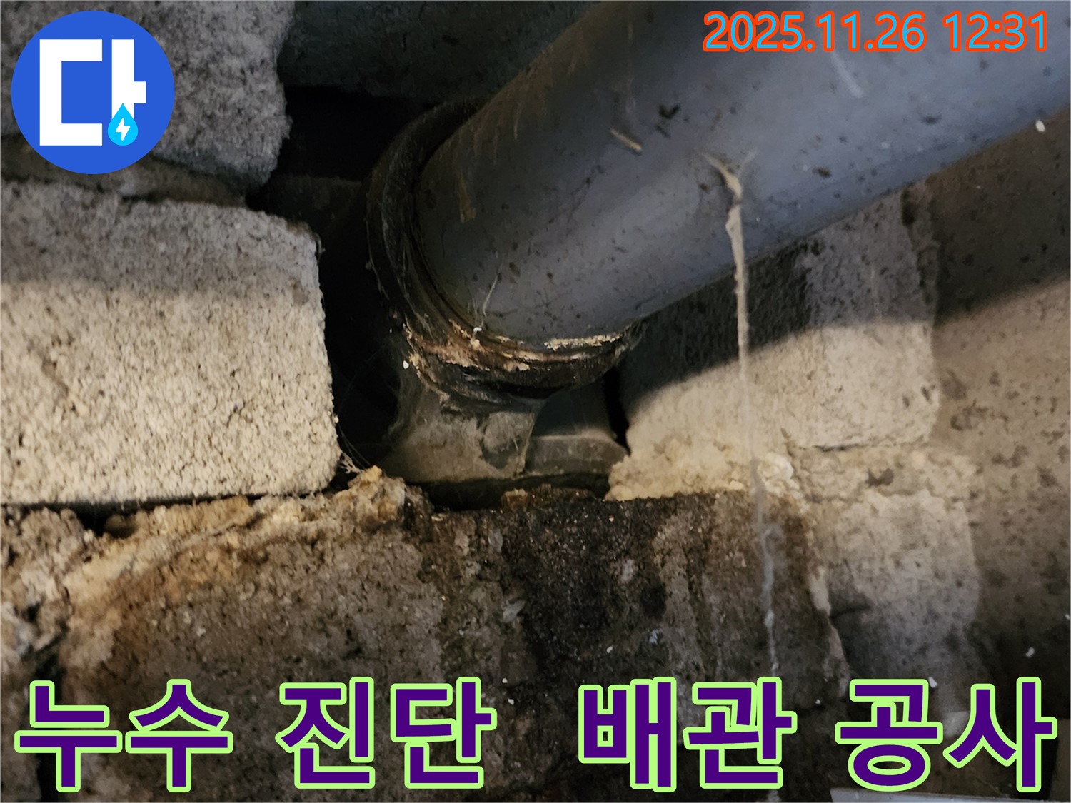 포천 신북면 고일리 누수 현장 - 전문적인 누수 진단과 꼼꼼한 배관 공사로 완벽 해결!