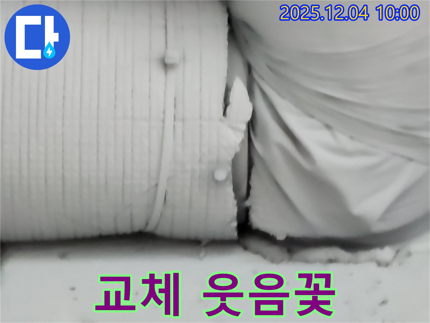 포천시 일동면 유동리 누수 현장 - 새 보온재로 교체 후 누수 문제가 해결되어 웃음꽃이 활짝 피었습니다.