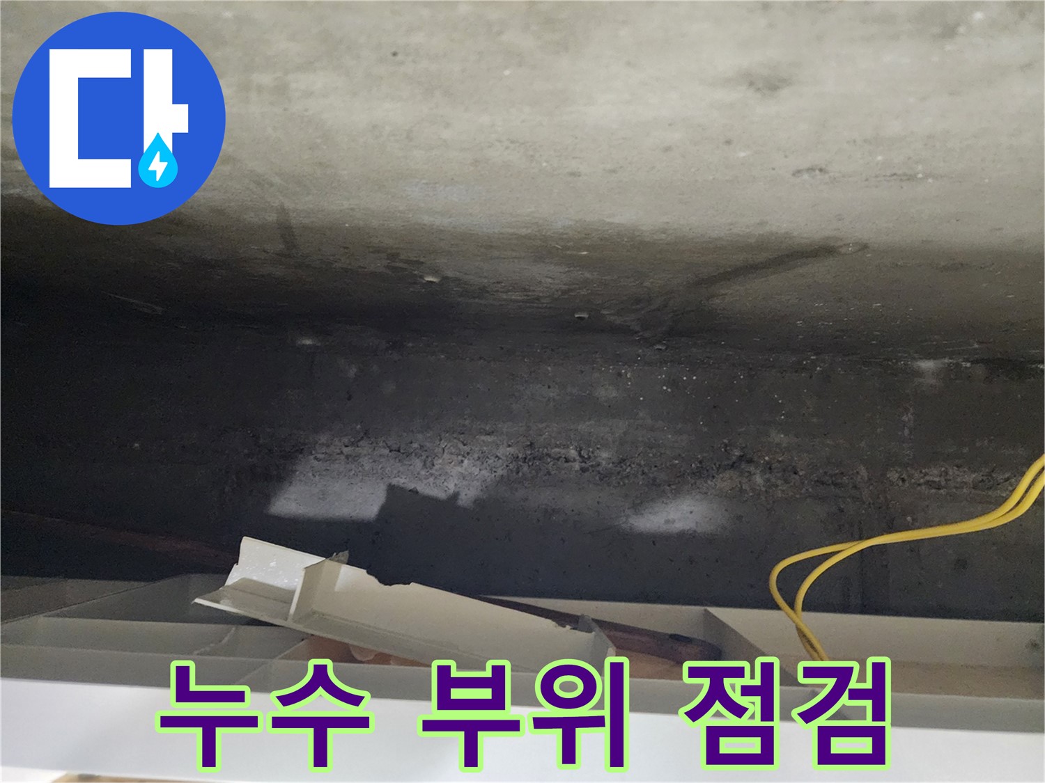 누수 부위 점검 - 정밀 탐지 장비 사용