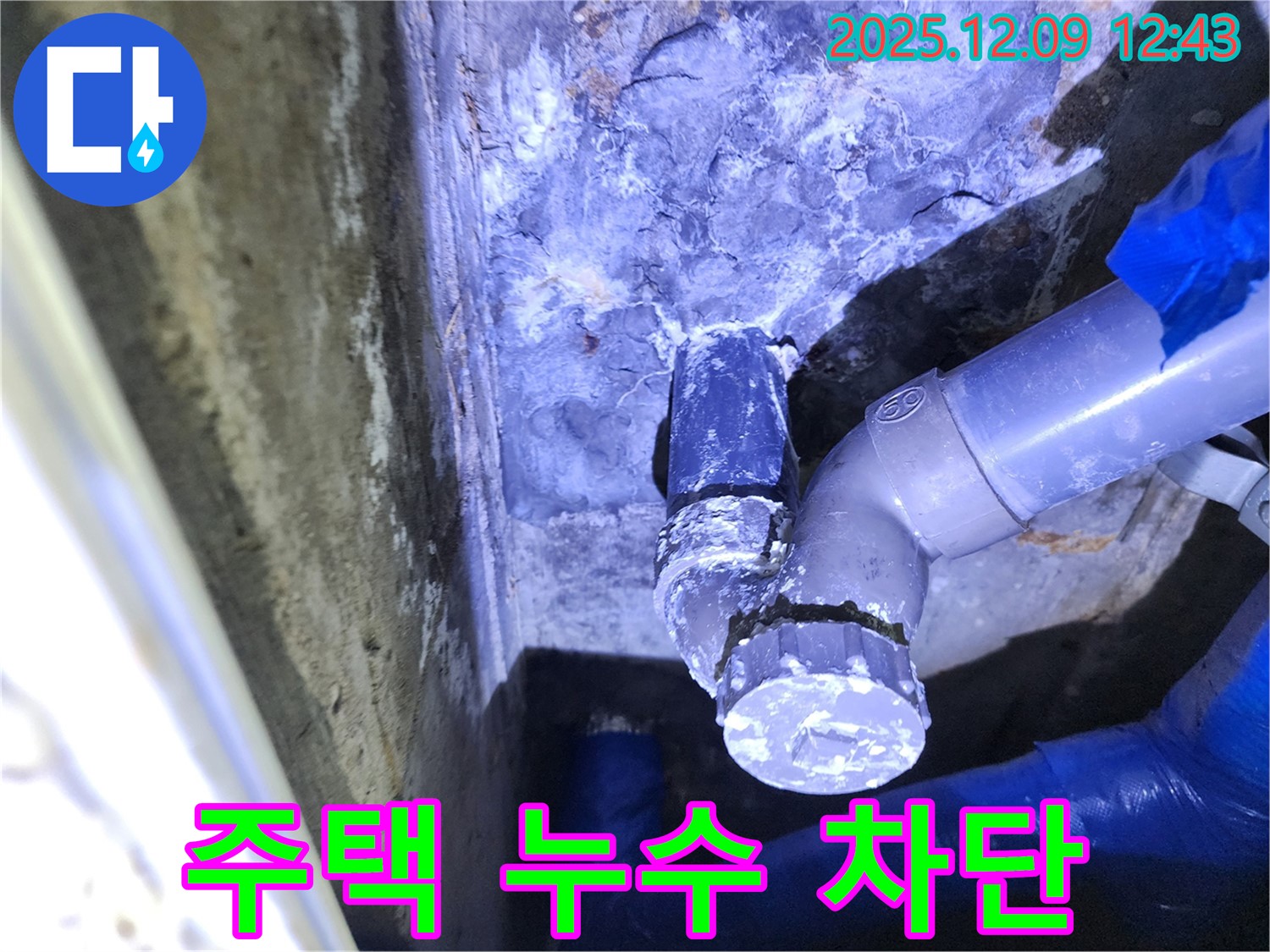포천에서 주택 누수를 완벽하게 차단하는 모습 - 쾌적하고 안전한 주거 환경