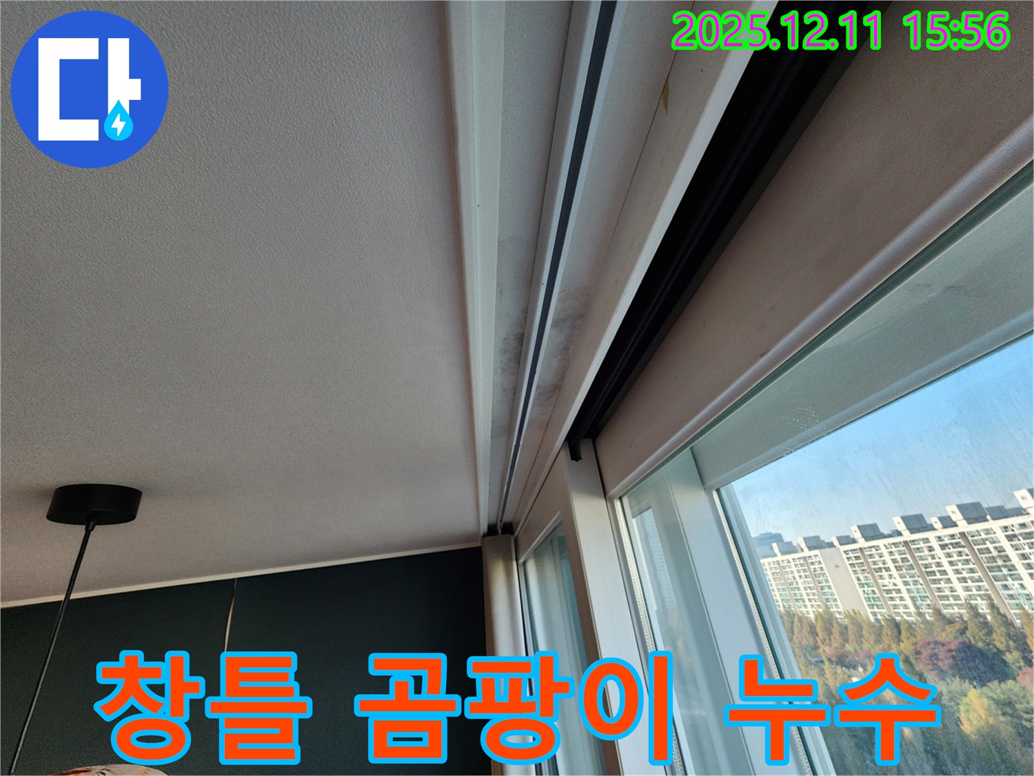 포천시 영중면 창틀 곰팡이 누수 해결 - 누수 원인 제거와 곰팡이 방지 시공