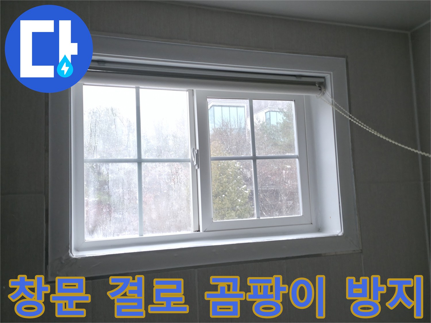 홍천 팔봉강변길 창문 결로 및 곰팡이 - 완벽 제거 및 방지 시공으로 쾌적한 환경을!