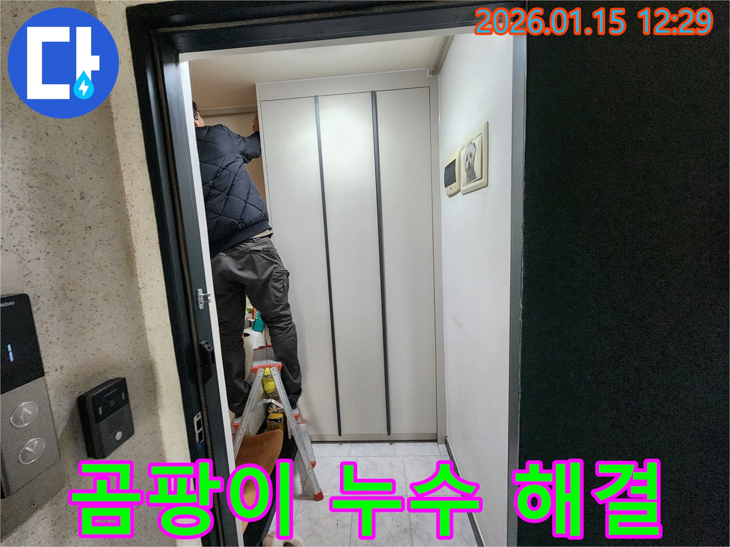 의정부 누수탐지 전문가 - 붙박이장 뒤 곰팡이와 누수를 동시에 해결하는 현장