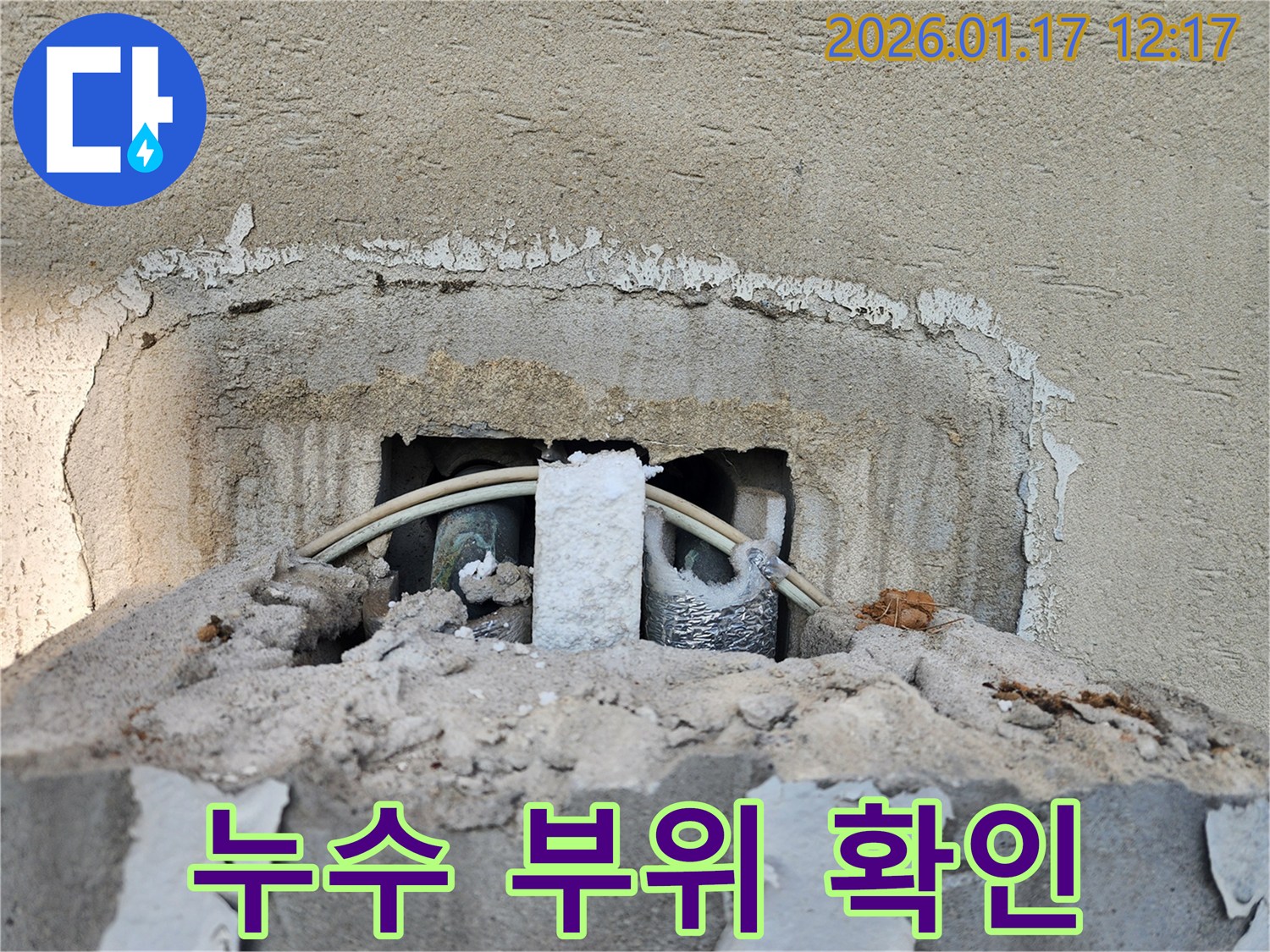 파주 문산 누수 현장 - 누수 부위 꼼꼼하게 확인