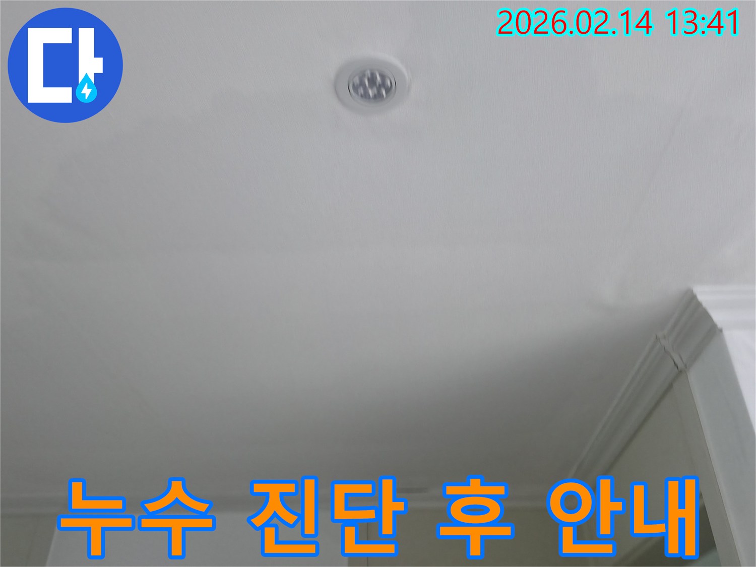 천장-누수-초기-진단-완료-후-고객에게-다음-단계와-필요한-조치에-대해-안내하는-모습
