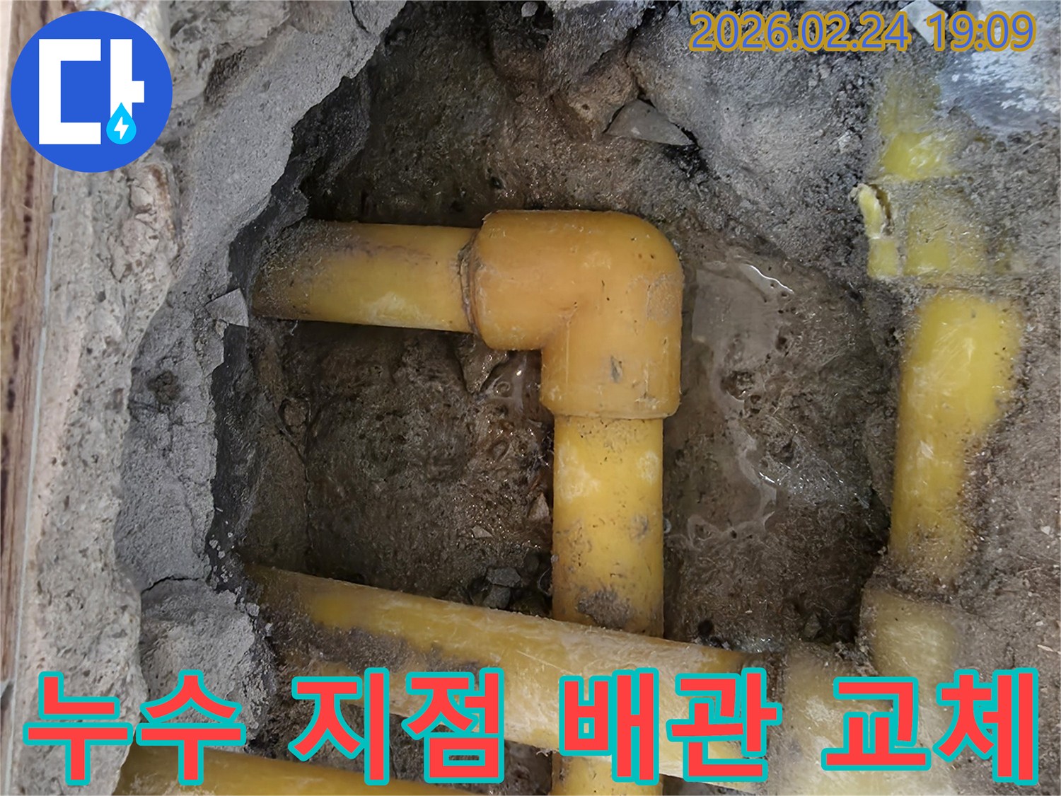 서초구-서초동-아파트에서-정밀-탐지-후-확인된-누수-배관-교체-현장