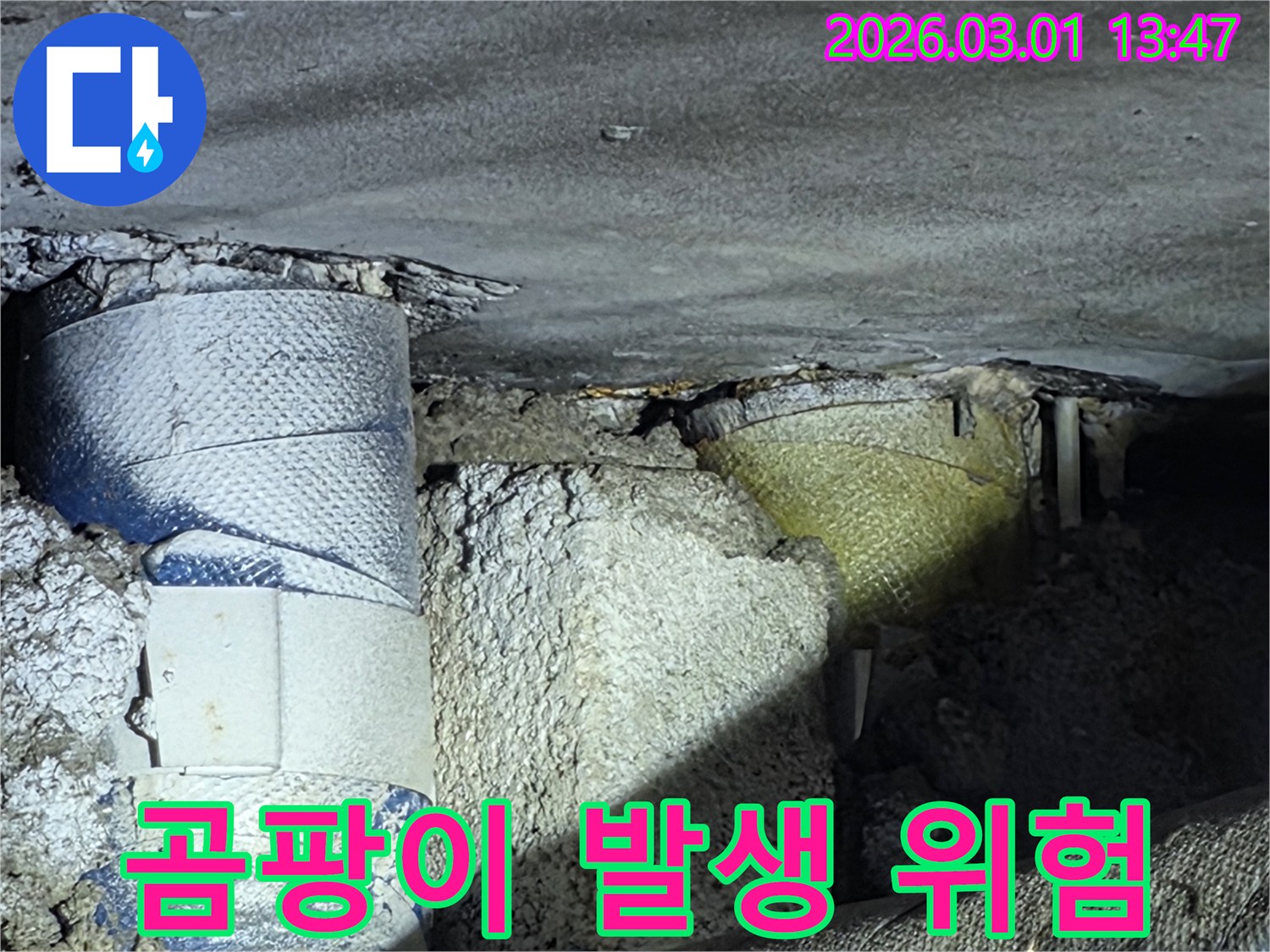 천장-누수로-인한-습기-침투-곰팡이-발생-예방-및-제거-작업