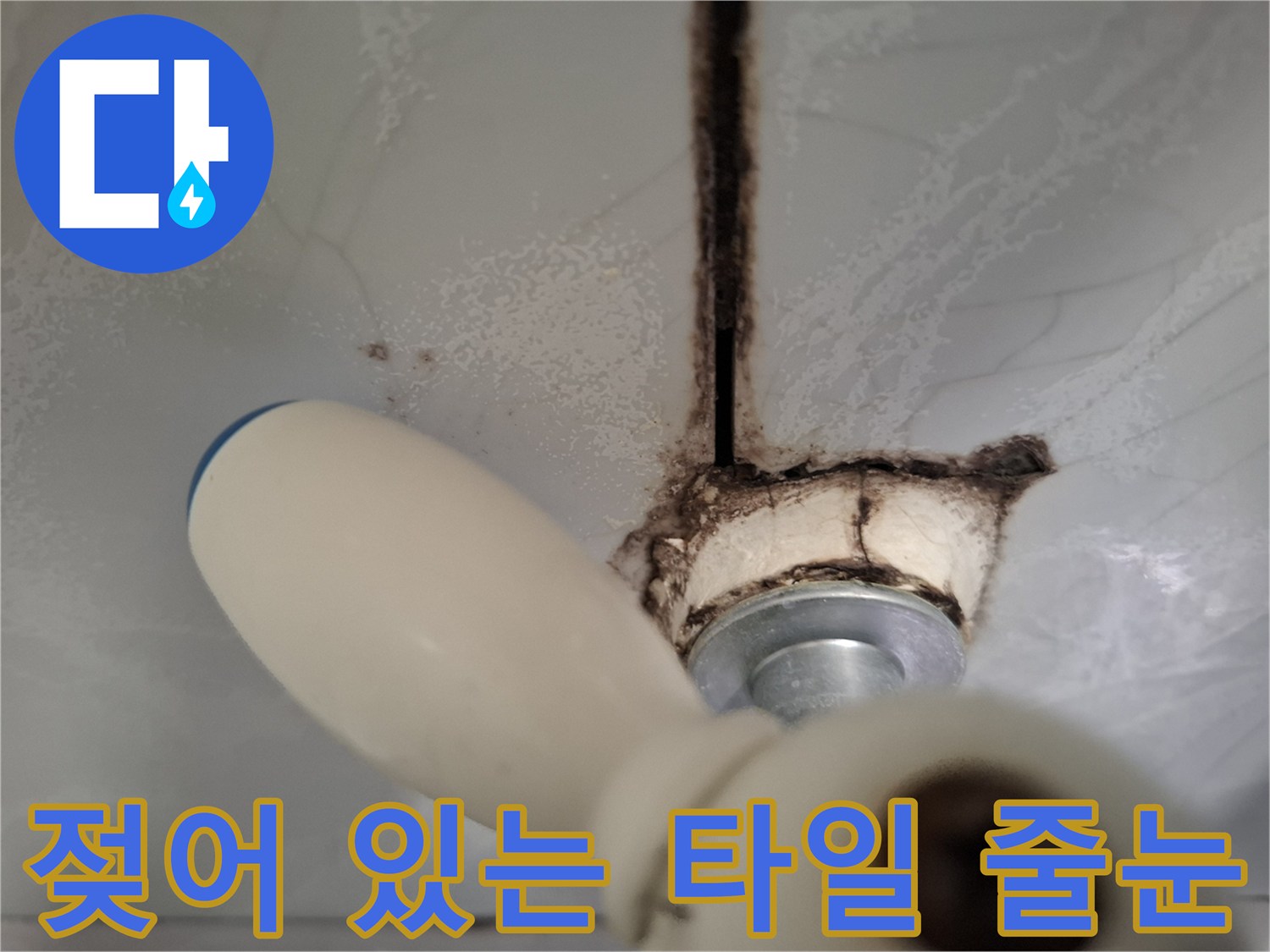 배관-주변-타일-틈새로-스며든-물기와-오염된-상태