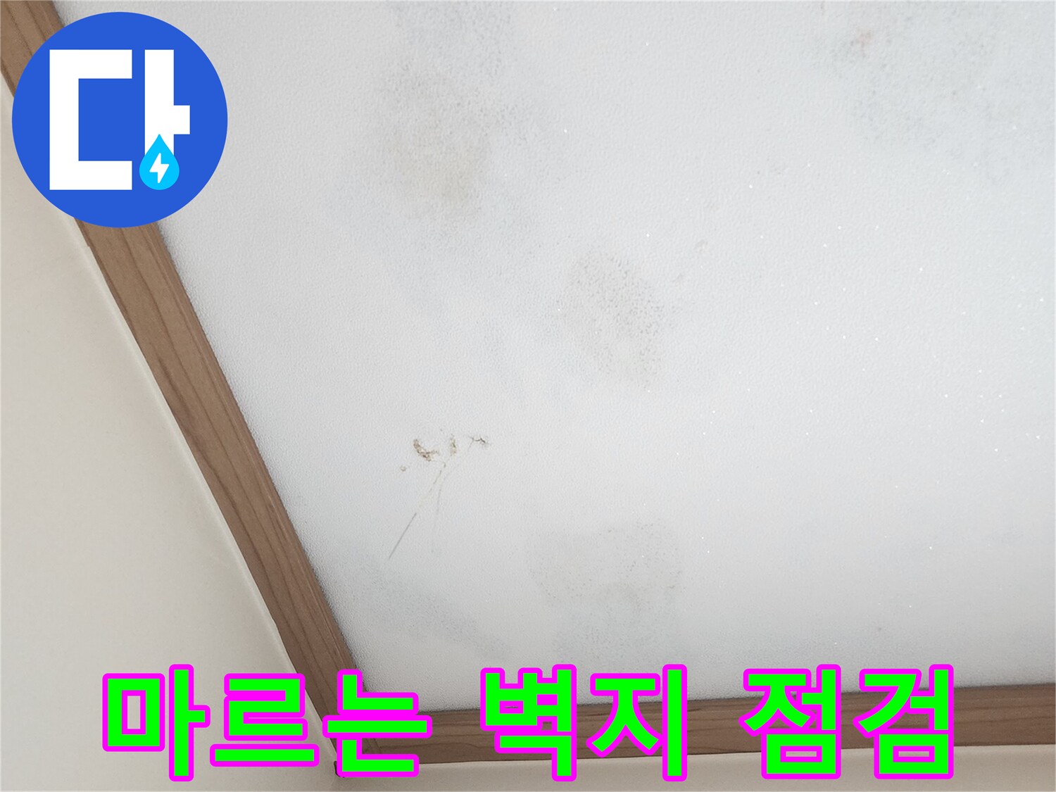 송파구-백제고분로-누수-현장-벽지-건조-확인-모습
