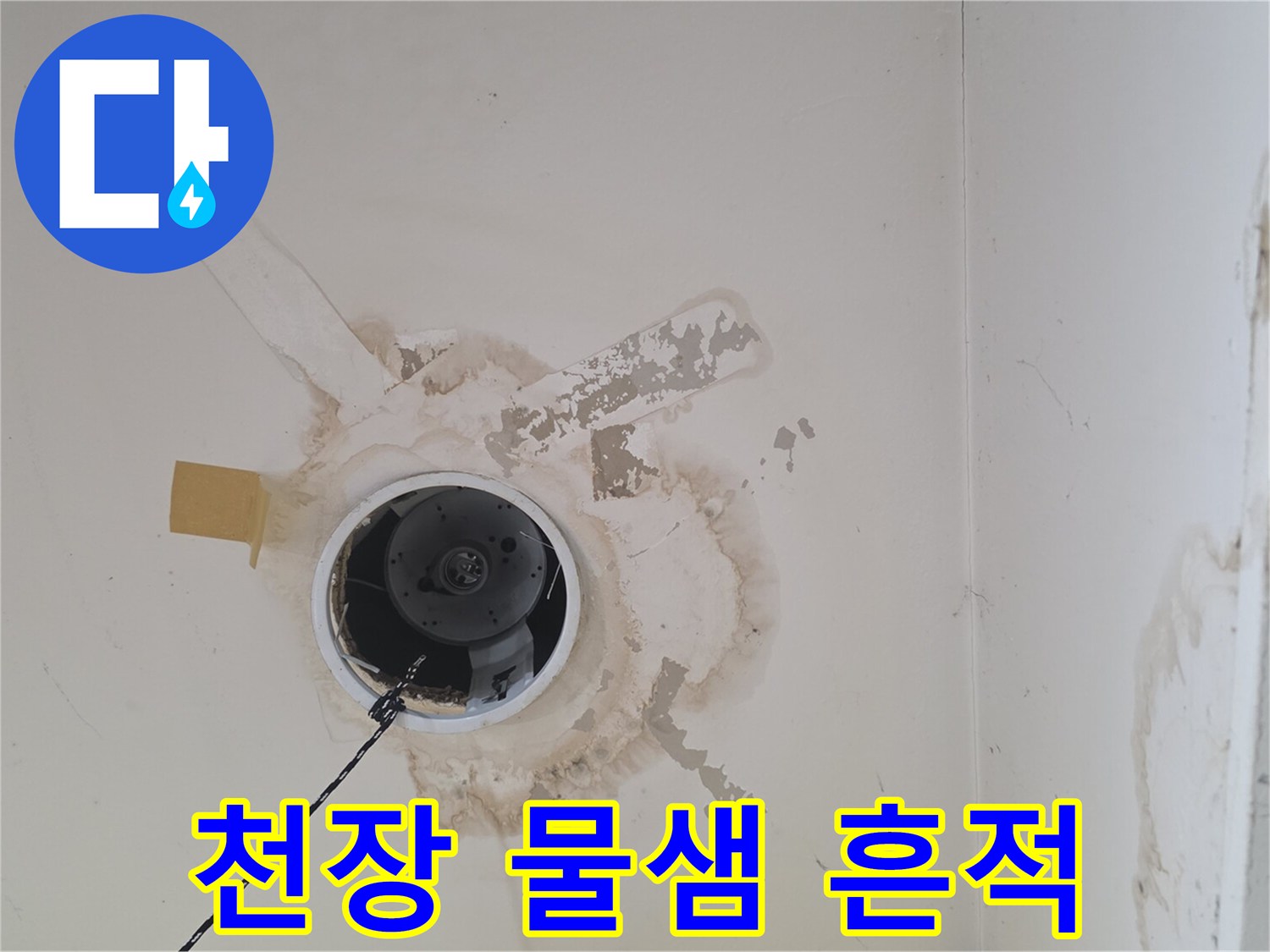 송파구 아파트-천장 물샘 얼룩 및 훼손 상태