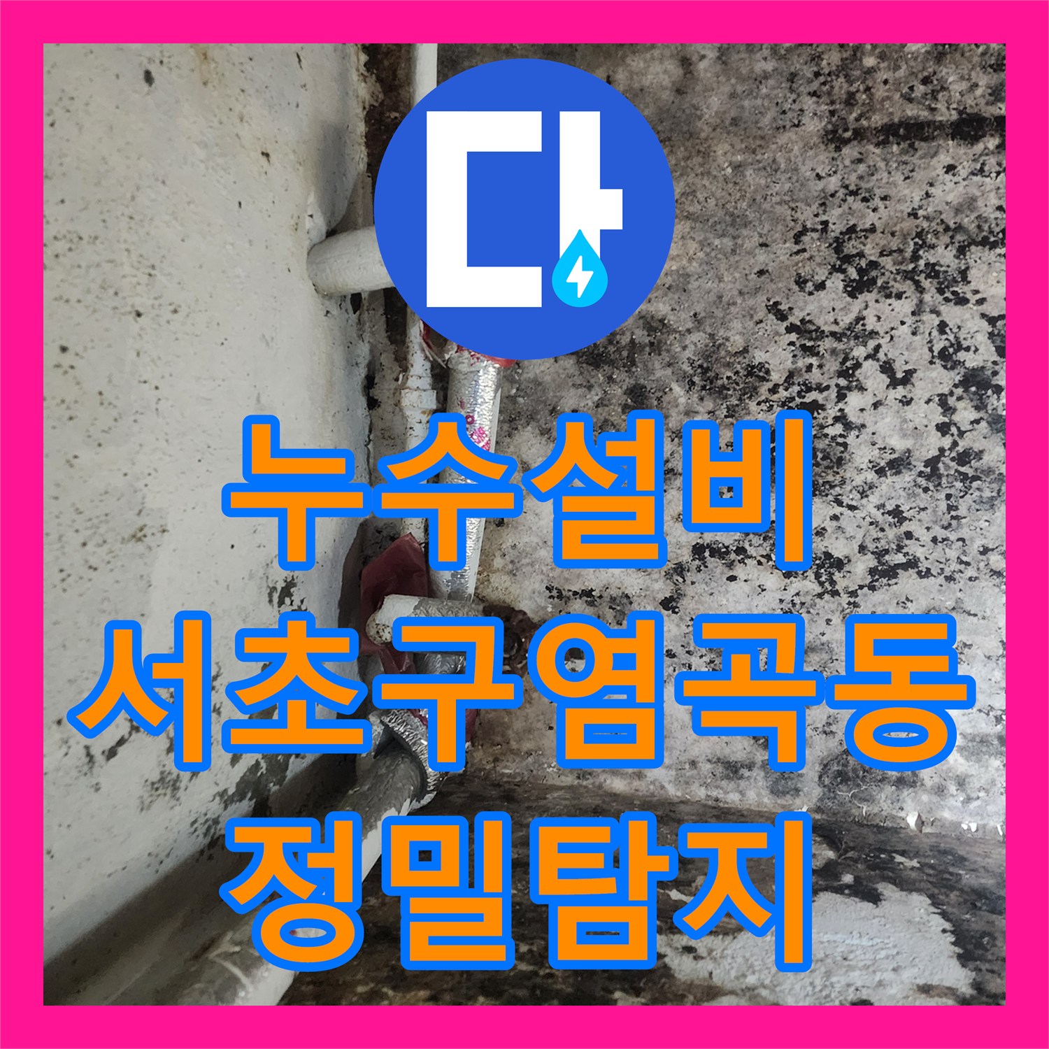 누수설비 서울 서초구 염곡동 전원주택 지하 천장 누수를 잡기 위한 정밀 탐지 과정